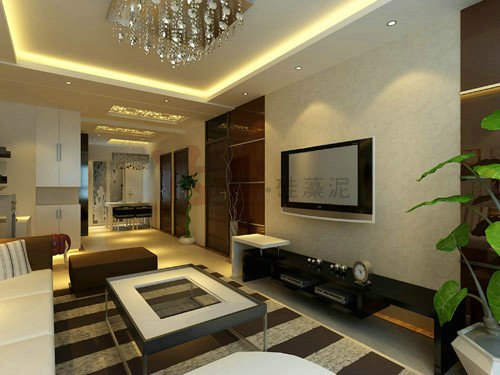 硅藻泥背景墻塑造粗獷、大氣、厚重的立體效果