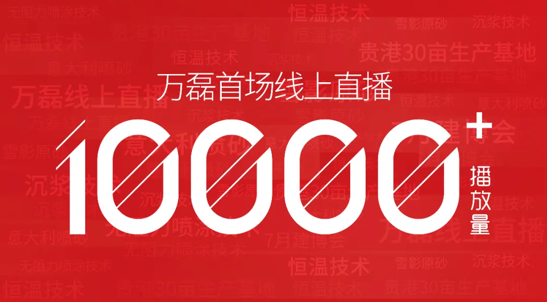 10000+人氣，萬磊首場線上直播 完美收官！