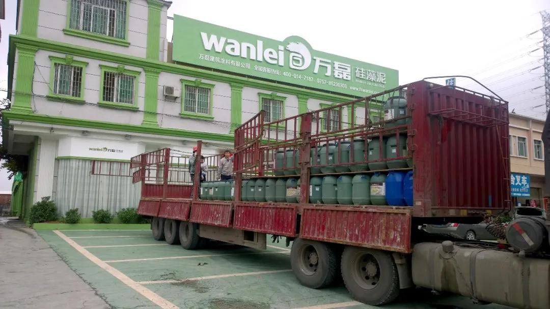 節(jié)后復(fù)工大單 | 今天，又有30噸萬磊無阻力真石漆即將為你的新家添磚加瓦