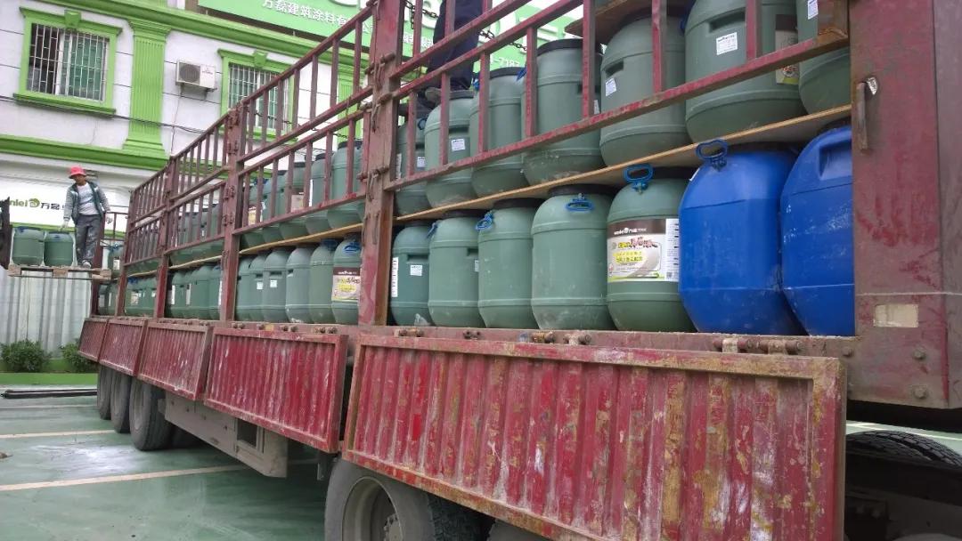 節(jié)后復(fù)工大單 | 今天，又有30噸萬磊無阻力真石漆即將為你的新家添磚加瓦